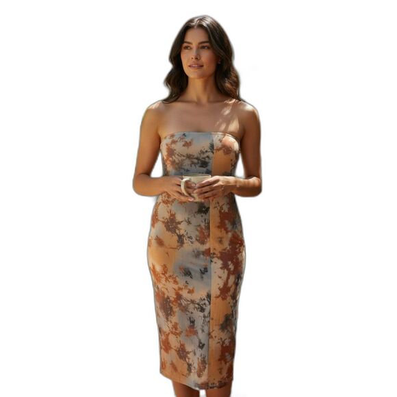 Shein  Maxi Dress Women's   Size M Tropical Resort Vacation Sleeveless #109 - Picture 1 of 6